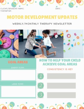 Preview of Therapy Newsletter/Motor Development Updates (IEP, school, Early intervention)