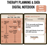Therapy Planning, Goal, Data, and To Do List Digital Noteb