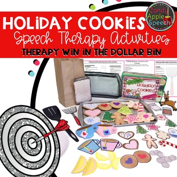 Preview of Holiday Cookie Speech Therapy Activities: Therapy Win in the Dollar Bin