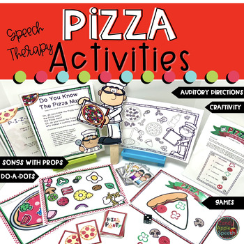 Preview of Pizza Speech Therapy Activities