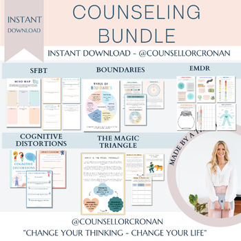 CHEAT SHEET BUNDLE, Mental Health Desk Top Reference, Therapist  Documentation Tools, Therapeutic Reference Tools, Save 20% With Bundle 