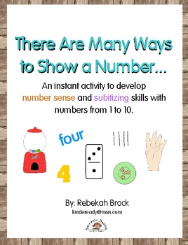 Preview of There Are Many Ways to Show a Number: Subitizing and Developing Number Sense