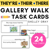 There, Their, They're Homophone Gallery Walk or Task Cards