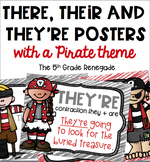 There, Their, They're Posters Pirate Theme