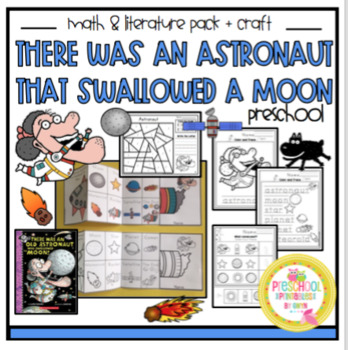 Preview of There Was An Astronaut Who Swallowed the Moon Math & Literature + Craft