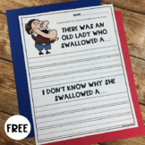There Was An Old Lady... Poetry Writing Activity FREEBIE