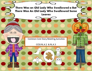 Preview of There Was An Old Lady Who Swallowed A Bat & Some Leaves