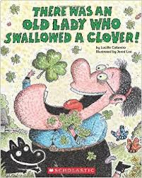 Preview of There Was An Old Lady Who Swallowed A Clover! FOR GOOGLE CLASSROOM