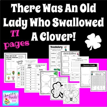Preview of There Was An Old Lady Who Swallowed A Clover! St. Pat Day 