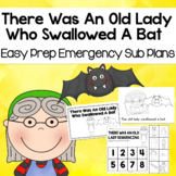 October Sub Plans | There Was An Old Lady Who Swallowed a Bat
