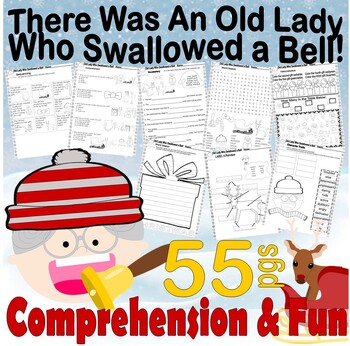 Preview of There Was An Old Lady Who Swallowed a Bell Christmas Book Study Companion I Know
