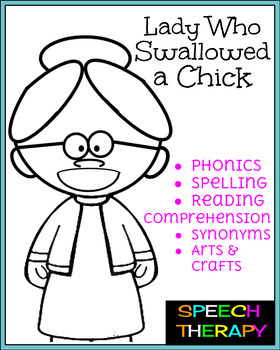 Preview of There Was An Old Lady Who Swallowed a Chick {Easter}{Spring} {Digital Resources}