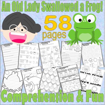 Preview of There Was An Old Lady Who Swallowed a Frog Read Aloud Book Companion SPED SLP