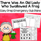 There Was An Old Lady Who Swallowed a Frog Kindergarten Sub Plans