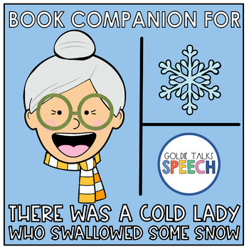 Preview of There Was a Cold Lady Who Swallowed Some Snow Book Companion Boom Cards