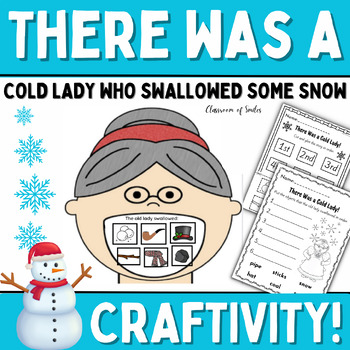Preview of There Was a Cold Lady Who Swallowed Some Snow Craft Activities Book Literacy An
