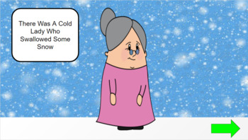 Preview of There Was a Cold Lady Who Swallowed Some Snow - sequence activity.