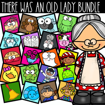 Preview of There Was an Old Lady Book Companion BUNDLE