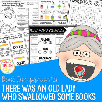 Preview of There Was an Old Lady Who Swallowed Some Books!