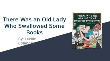 Preview of There Was an Old Lady Who Swallowed Some Books! Powerpoint Read Along