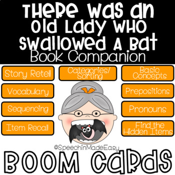 Preview of There Was an Old Lady Who Swallowed a Bat Book Companion for Boom