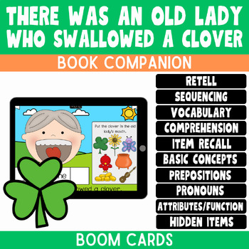 Preview of There Was an Old Lady Who Swallowed a Clover Book Companion for Boom