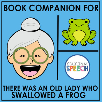 Preview of There Was an Old Lady Who Swallowed a Frog Book Companion | Boom Cards