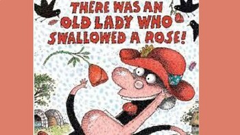 Preview of There Was an Old Lady Who Swallowed a Rose Powerpoint