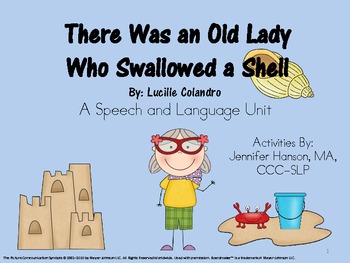 Preview of There Was an Old Lady Who Swallowed a Shell Companion Pack with Icons