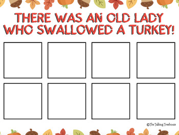 Preview of There Was an Old Lady Who Swallowed a Turkey Book Companion
