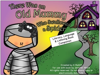 Preview of There Was an Old Mummy Who Swallowed a Spider: Language/Literacy Book Companion