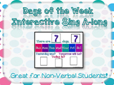 There are 7 days interactive song for Autism classrooms