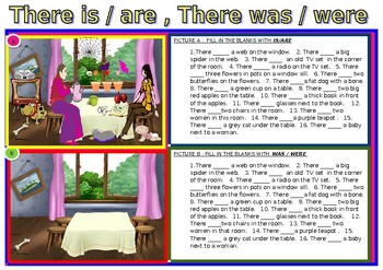Preview of There is / are ,there was / were