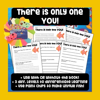 Preview of There is only one YOU! (Writing activity)