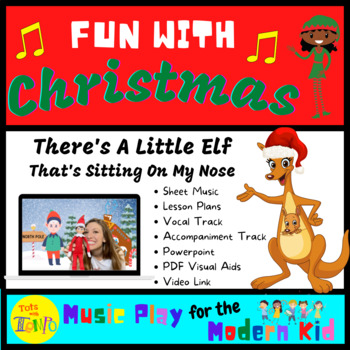 Preview of There's A Little Elf Sitting On My Nose (An Action Song with Jingle Bells)