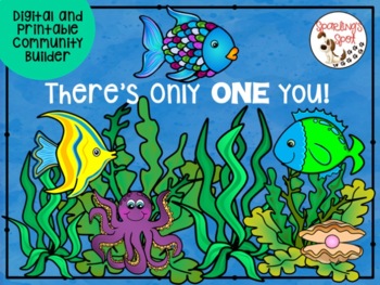 Preview of Building Classroom Community | There's Only ONE You! | Digital and Printable
