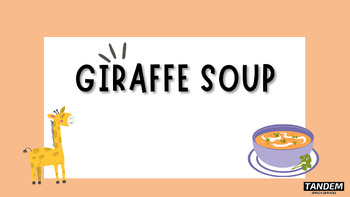 Preview of There's a Giraffe in My Soup: Themed Unit Power Point