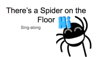 Preview of There's a Spider on the Floor Sing-Along Slides (Animations/Gifs)