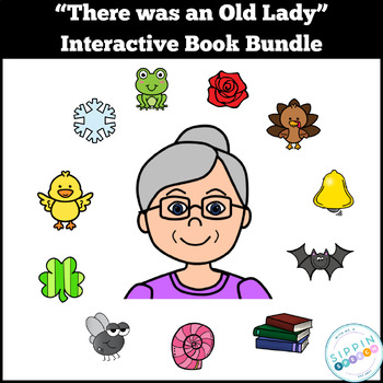 Preview of There was an Old Lady Interactive Book Bundle