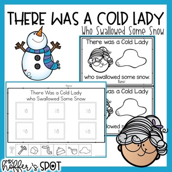 Preview of There was a Cold Lady Who Swallowed Some Snow. Emergent Reader and Sequencing