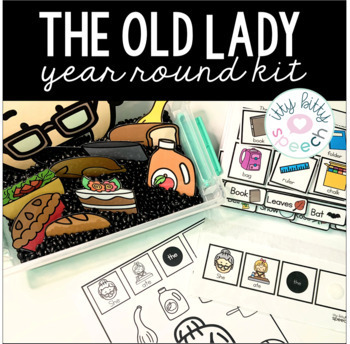 Preview of There was an Old Lady... Year Round Kit for Speech Therapy