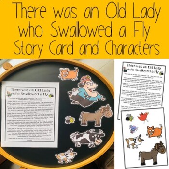 There Was An Old Lady Who Swallowed A Fly Characters Teaching Resources Tpt