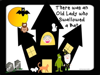 Preview of There was an Old Lady who swallowed a bat: Speech and Language Activities