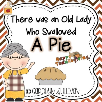 Preview of There was an old Lady Who Swallowed A Pie- Sub Tub Mini Unit