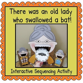 Preview of There was an Old Lady Who Swallowed a Bat! (Sequencing Activity)