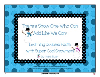 Preview of There's Snow One Who Can Add Like We Can: Learning Doubles w/ Super Cool Snowmen