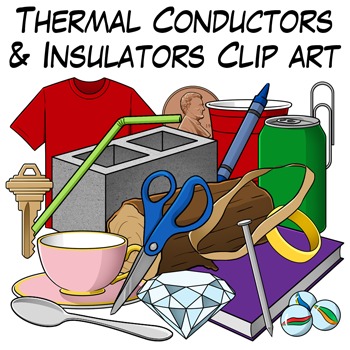 Preview of Thermal Conductors and Insulators Clip Art