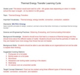 Thermal Energy 5E Learning Cycle