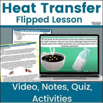 Preview of Thermal Energy Activity Heat Transfer Flipped Lesson for the flipped classroom