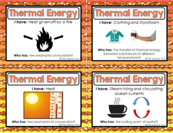 thermal energy transfer examples